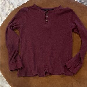 Avalanche Maroon Henley Top